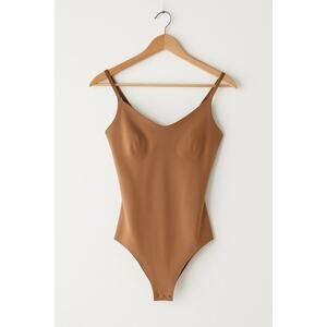 COS Control Bodysuit Size 6 Nude Beige | Sculpting Shapewear Neutral Minimalist